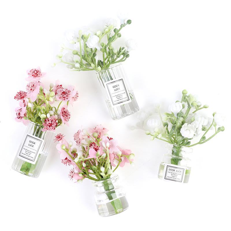 1:12 миниатюрных ваз для кукольного домика с цветами жасмина — фото 10