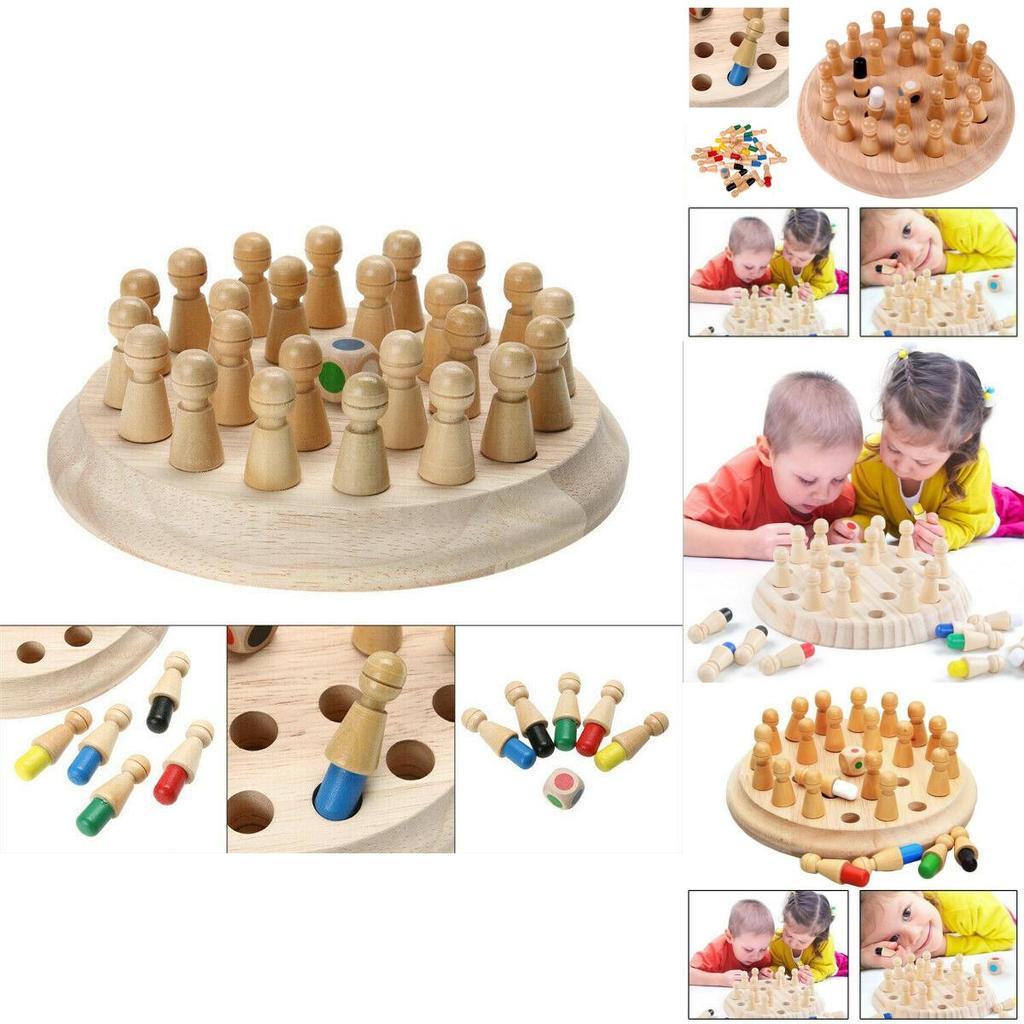 Pädagogisches Holz-Gedächtnis-Memory-Schachspiel verbessert die Gedächtnisfähigkeiten von Kindern