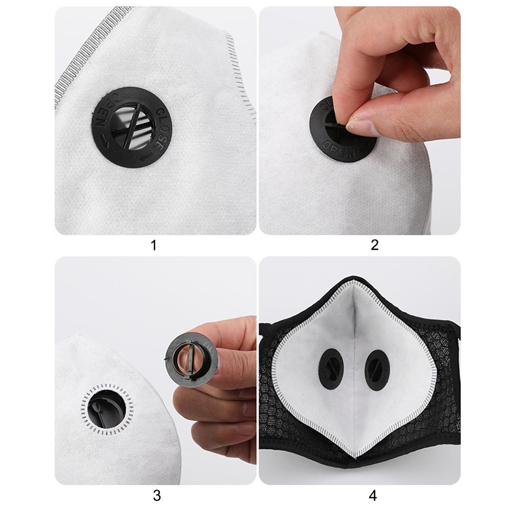 Earhook Cycling Mask Dustproof Adjustable Nose Clip Reusable Mesh Sports Mask