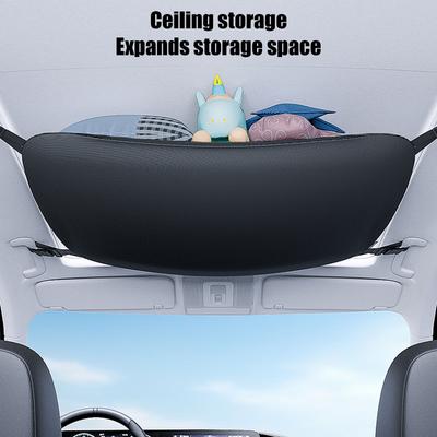 Car Ceiling Cargo Net Overhead Storage Mesh Organizers,Double Layer Roof Mesh Organizers Road Trip