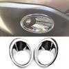 2Pcs Fog Light Cover For Nissan Qashqai Dualis J10 2010 - 2013 Car Chrome Tail Fog Light Cap Trim ABS Plastic