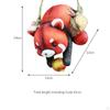 Hanging Garden Statue Animal Figure Gift Ornament Fence Resin Sculpture Lesser Panda Figurine for