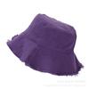 New Edged Bucket Hat Unisex Fashion Washed Cotton Soft Wide Brim Outdoor Summer Beach Sun Hat