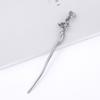 New Women Metal Hairpins Clips Simple Hair Stick Alloy Chopstick For Bun Updo Wedding Hairstyle Design Tools Hair Accessories