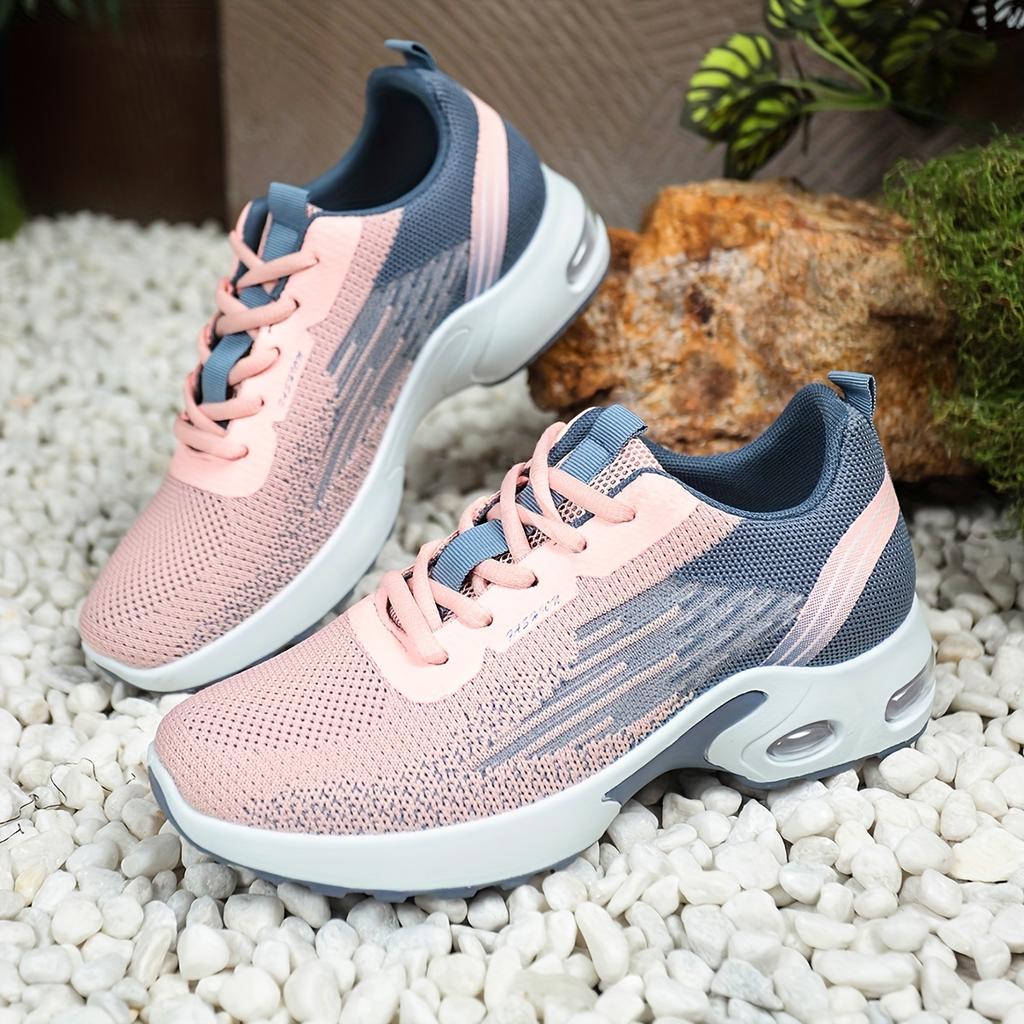 Breathable Mesh Sneakers, Lightweight Soft-soled Mesh Shoes, Women's Woven Lace-up Shoes, Suitable for Daily Outings, Running, Fitness