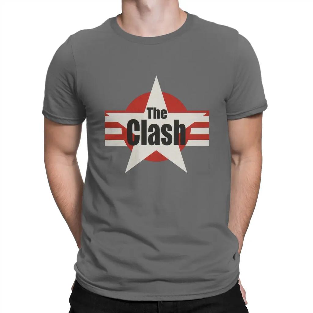 T-The Clashs Newest TShirt for Men Sign Round Neck Pure Cotton T Shirt Personalize Birthday Gifts Streetwear