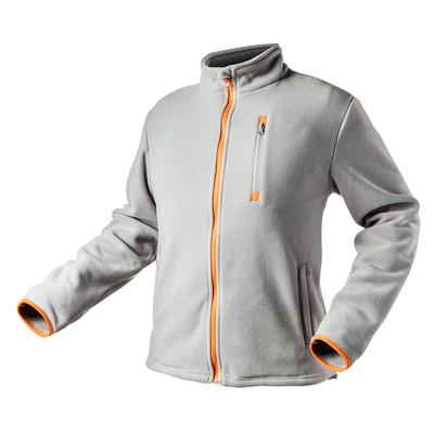 Fleece Sweatshirt, Gray, Size M