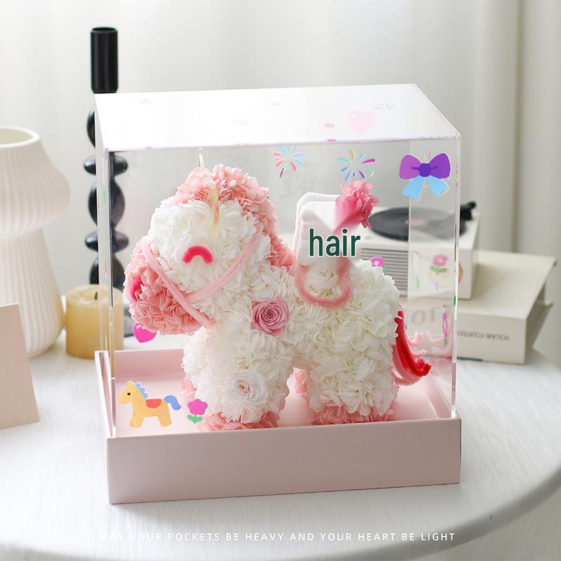 Lu Yi Hydrangea Acrylic Gift Box - Creative New Year Home Decor Gift
