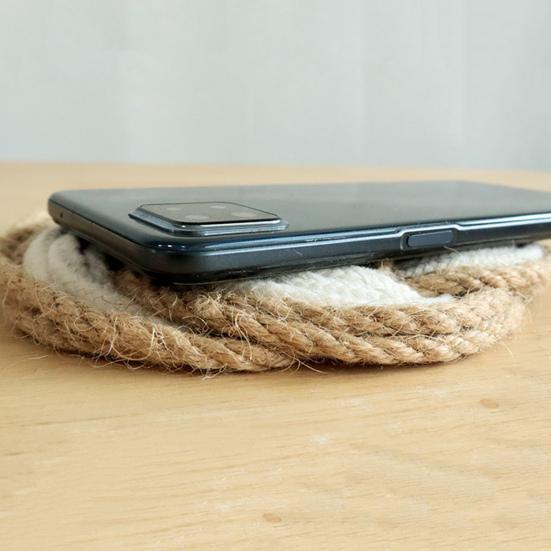 Heat Resistant Non-Slip Placemat for Dining Table Washable Woven Linen Straw Table Mat Heat Insulation Round Coaster Mat