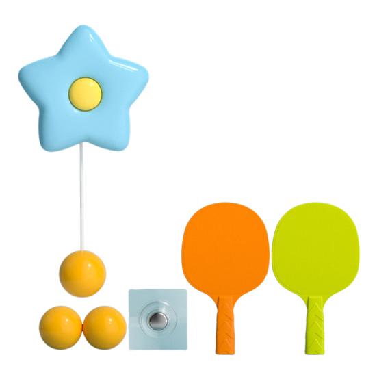 1 Set Children Indoor Hanging Table Tennis Trainer Set Automatic Rebound Ping-Pong Practice Toy Improve Sensory Educational Toy Parent-child