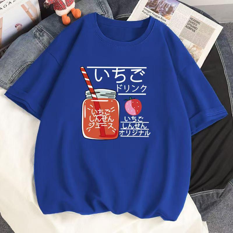 Cotton New Short-sleeved T-shirt Loose Large Size Women's Tops Summer Korean Version of The T-shirt Women