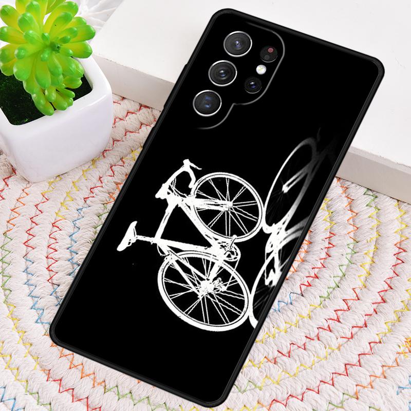 Mountain Bike Cycling Cyclist Silicone Phone Case For Samsung Galaxy Note 10 Pro S26 S25 S24 S23 S22 S21 Plus Ultra Capa Cover