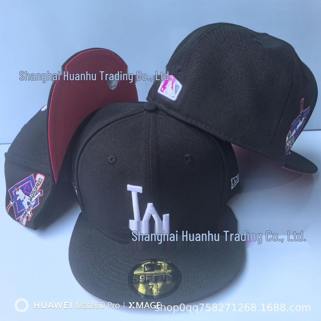 High-Quality MLB Yankees Dodgers Embroidered Flat Brim Baseball Cap