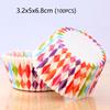 100Pcs Muffin Cupcake Paper Cups Cupcake Liner Baking Muffin Box Cup Case Party Tray Cake Decorating Tools Birthday Party Decor