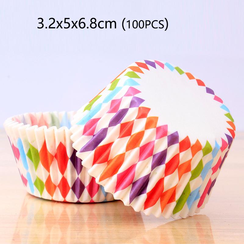 100Pcs Muffin Cupcake Paper Cups Cupcake Liner Baking Muffin Box Cup Case Party Tray Cake Decorating Tools Birthday Party Decor