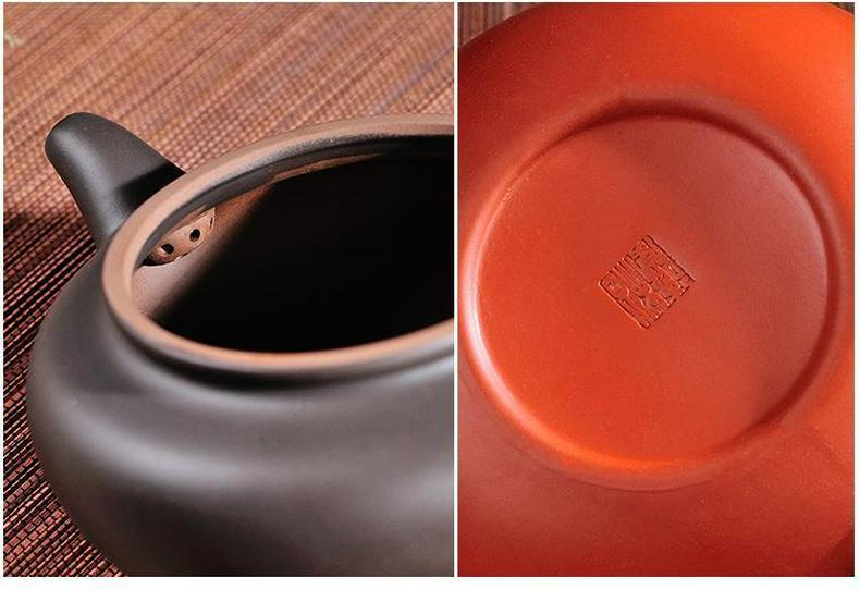 Yixing Large Capacity Purple Clay Teapot with Tea Cup Set for Home Use, Single Pot Kung Fu Tea Set.