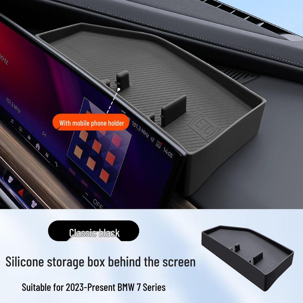 Caixa de Armazenamento de Silicone para Série 3, 5, 7 & X3, X5, X6, X7 da BMW - Console Central