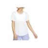 Solid Color Short Sleeve Running Fitness Shirt Women Tops White CJ2569-100