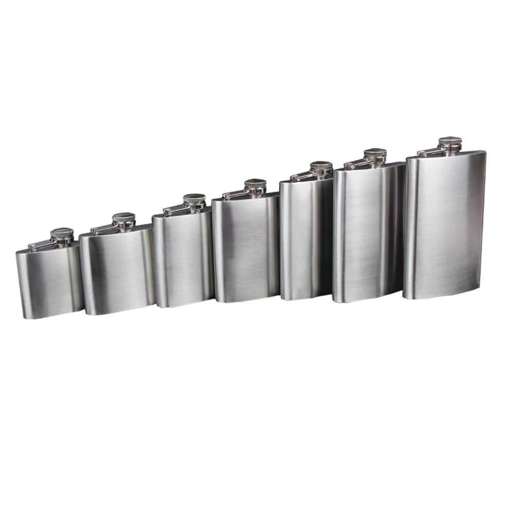 Unbreakable Stainless Steel Flask Pocket Wine Bottle with Leak Proof Cap