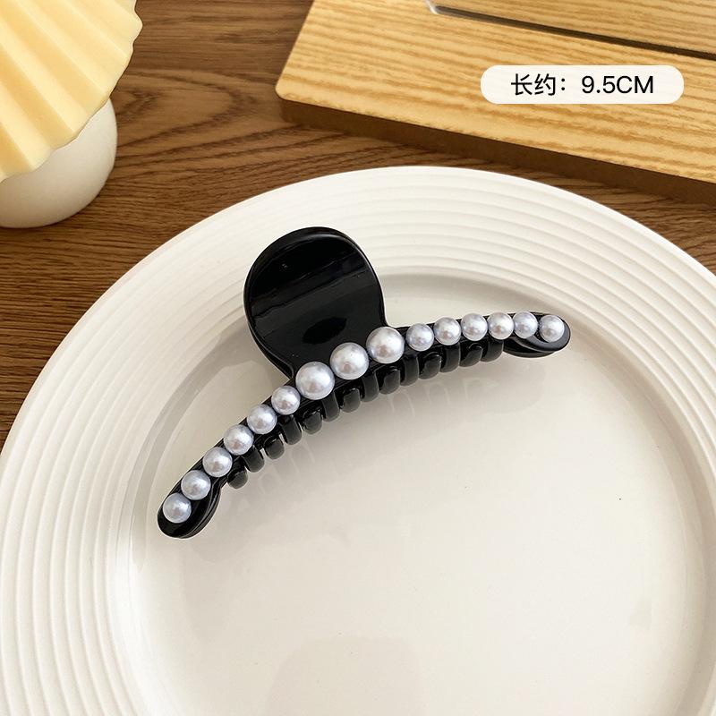 Kshmir New style exaggerated large beads acrylic hair clip large make-up hair styling hairpin female hair pearl hair accessories