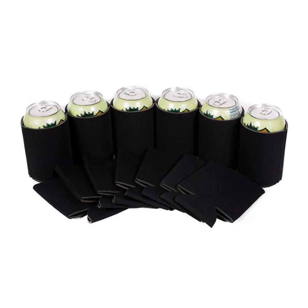 10pcs Camping Beer Cola Can Water Bottle Holde Foldable Insulated Beer Can Cooler Sleeve Covers Reusable Drink Covers Portable