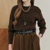 Glitter Mix Round Neck Crop Rib Knit Zd02qk008on