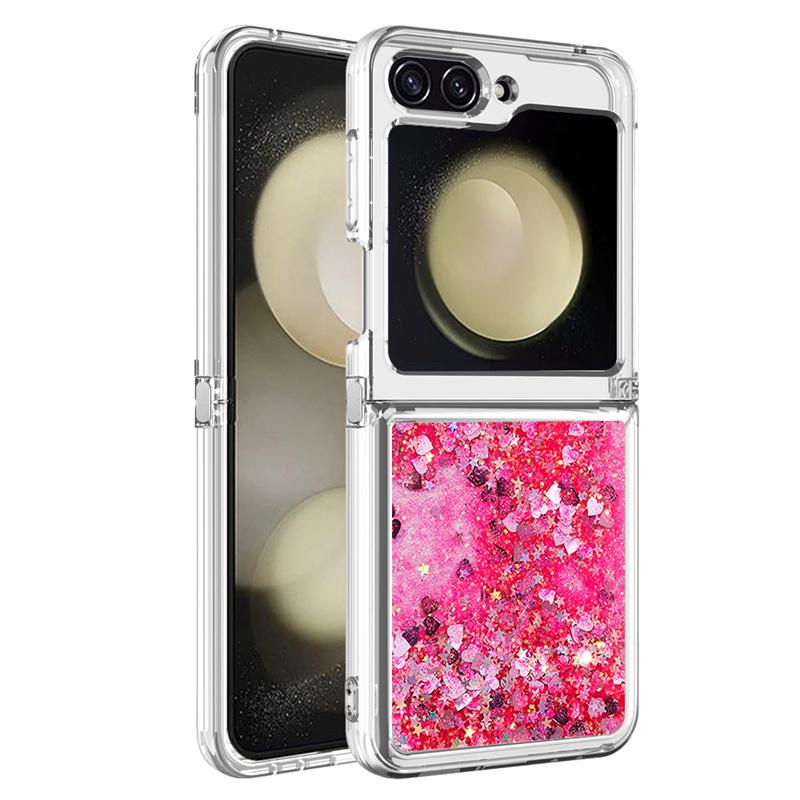 Estojo Z Flip7 Case Areia Movediça para Samsung Galaxy Z Flip 7 Capa Macia Líquida Brilhante Para Capa de Telefone Samsung Galaxy ZFlip 7 Capa