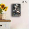 Gothic Angel Skull Sword Metal Wall Art Bar Home Decor Tin Sign Vintage Retro Painting