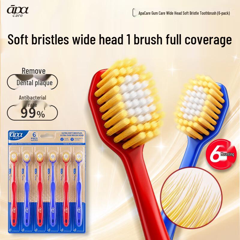 ApaCare Soft Bristle Wide Head Toothbrush