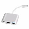 Type-c HUB USB C To HDMI-Compatible Splitter USB-C 3 IN 1 4K HDMI USB 3.0 PD Fast Charging Smart Adapter For MacBook Dell