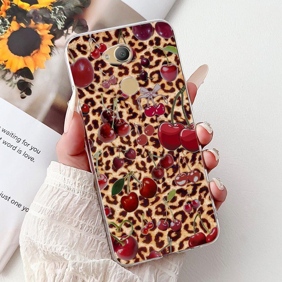 For Sony Xperia XA2 Case H3113 H3123 H3313 Cover Fashion Art Flower Painted Soft TPU Bumper on Sony Xperia XA2 Ultra H3213 Shell