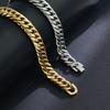 Stainless Steel Men's Trendy Cuban Hip Hop Titanium Bracelet