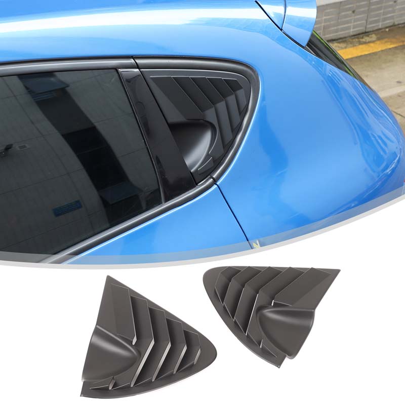 

Для SEAT Leon MK2 2008-2012 ABS Вуглецеве волокно Заднє вікно Трикутник Зовнішня Шторка Дефлектор Декорація Модифіковані Аксесуари матовий чорний колір