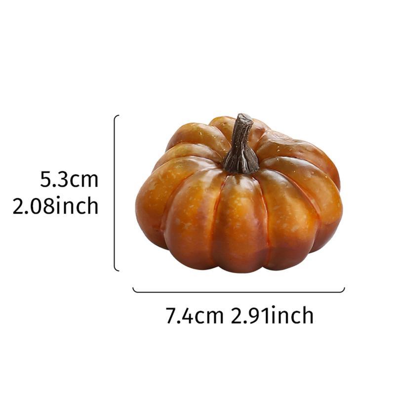 Realistic Halloween Pumpkin Ornaments Durable Festive Decorations Cute Photo Props for Yard Patio Party Display