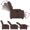 Relaxation Armchair In Brown Synthetic Leather