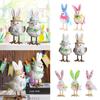 Multicolor Easter Bird Doll Flower Fairy Elf Plush Bunny Ear Bird Doll Spring Festival Supplies Cartoon Bird Doll Easter Party