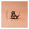 Simulation Animal Figurines Miniatures Toys Hip Hop Exaggerate Solid Brass Snail House Small Ornaments Tea Pet Ceremony Copper