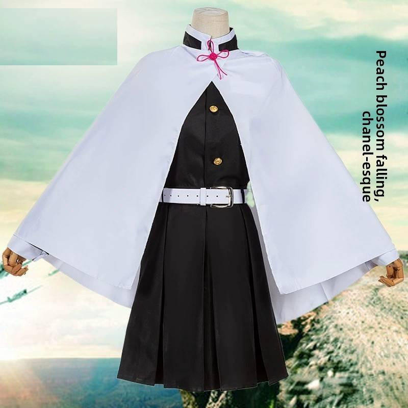 Demon Slayer Kimetsu No Yaiba Tsuyuri Kanao Costume With Casual Style And Linen Fabric For Youths