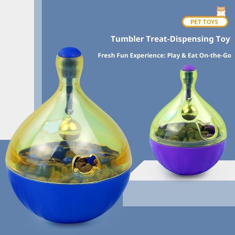 New Plastic Eco-friendly Pet Toy Tumbler Leakage Ball Dog Toy Automatic Leakage Feeder Pet Supplies 6 синий