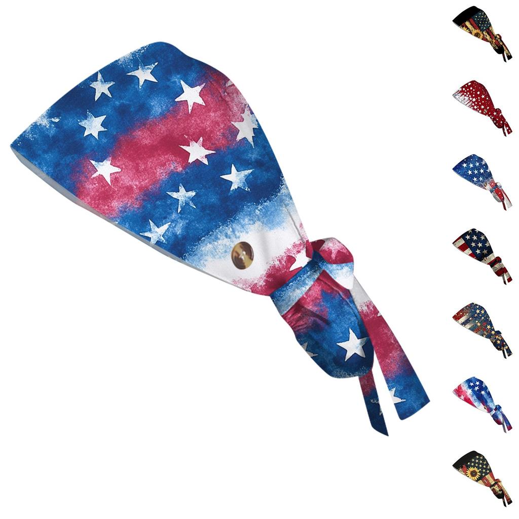 Berretto da lavoro con stampa alla moda, Berretto casual da donna per coda di cavallo, Berretto lavabile, Berretto Baotou