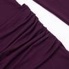 Elegantes Damen Winter Langkleid mit hohem Kragen und gefalteter Rüsche