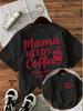 2026 Summer Hot Sale Casual Coffee Tshirt Unisexs Fashion Print Round Neck Short Sleeve Top Vintage Shirt Design Tees