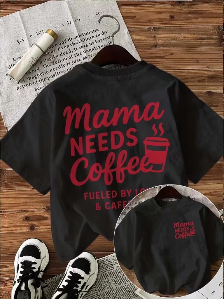 2026 Summer Hot Sale Casual Coffee Tshirt Unisexs Fashion Print Round Neck Short Sleeve Top Vintage Shirt Design Tees