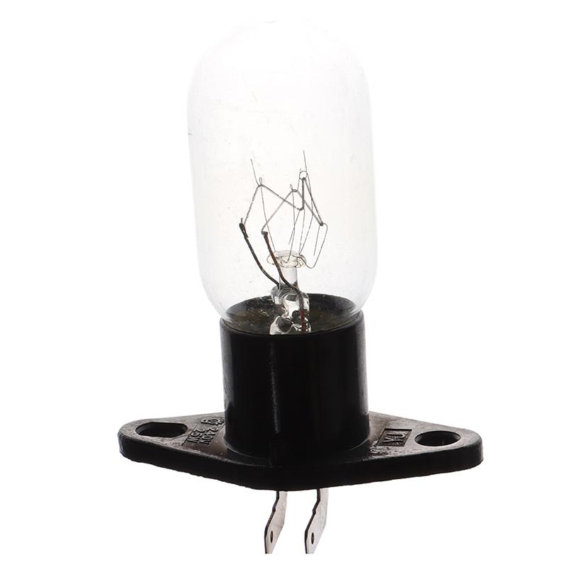 1 Stück 4,8 mm Sockel mit gebogenem Fuß 220 V 15–20 W Mikrowellenherd-Glühbirne mit Halter