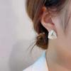 S925 Silver Triangle Staggered Earrings: Elegant Retro French Drip Glaze Earrings for Women