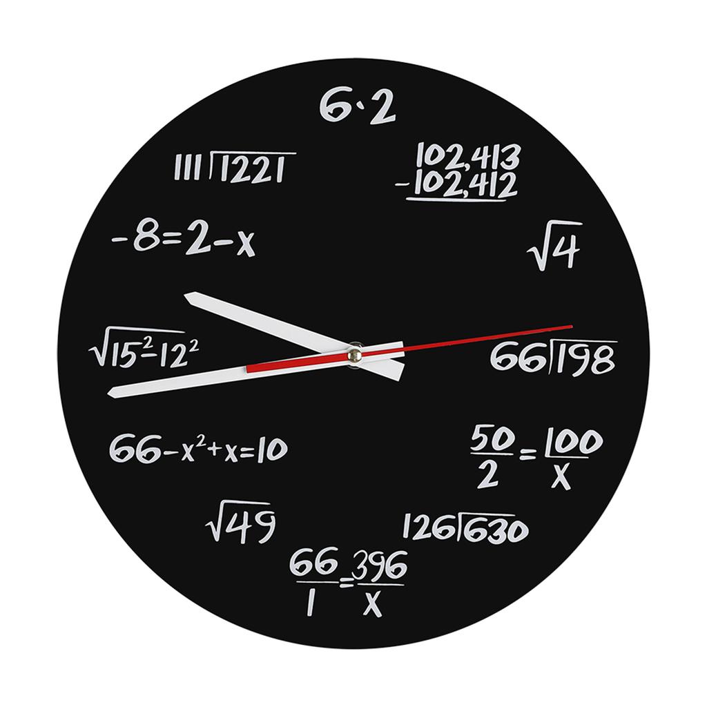 Acrylic Wall Clock Mathematical Modern Design Home Office Decoration Accessories