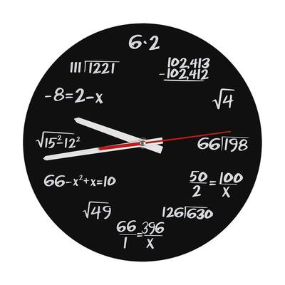 Acrylic Wall Clock Mathematical Modern Design Home Office Decoration Accessories