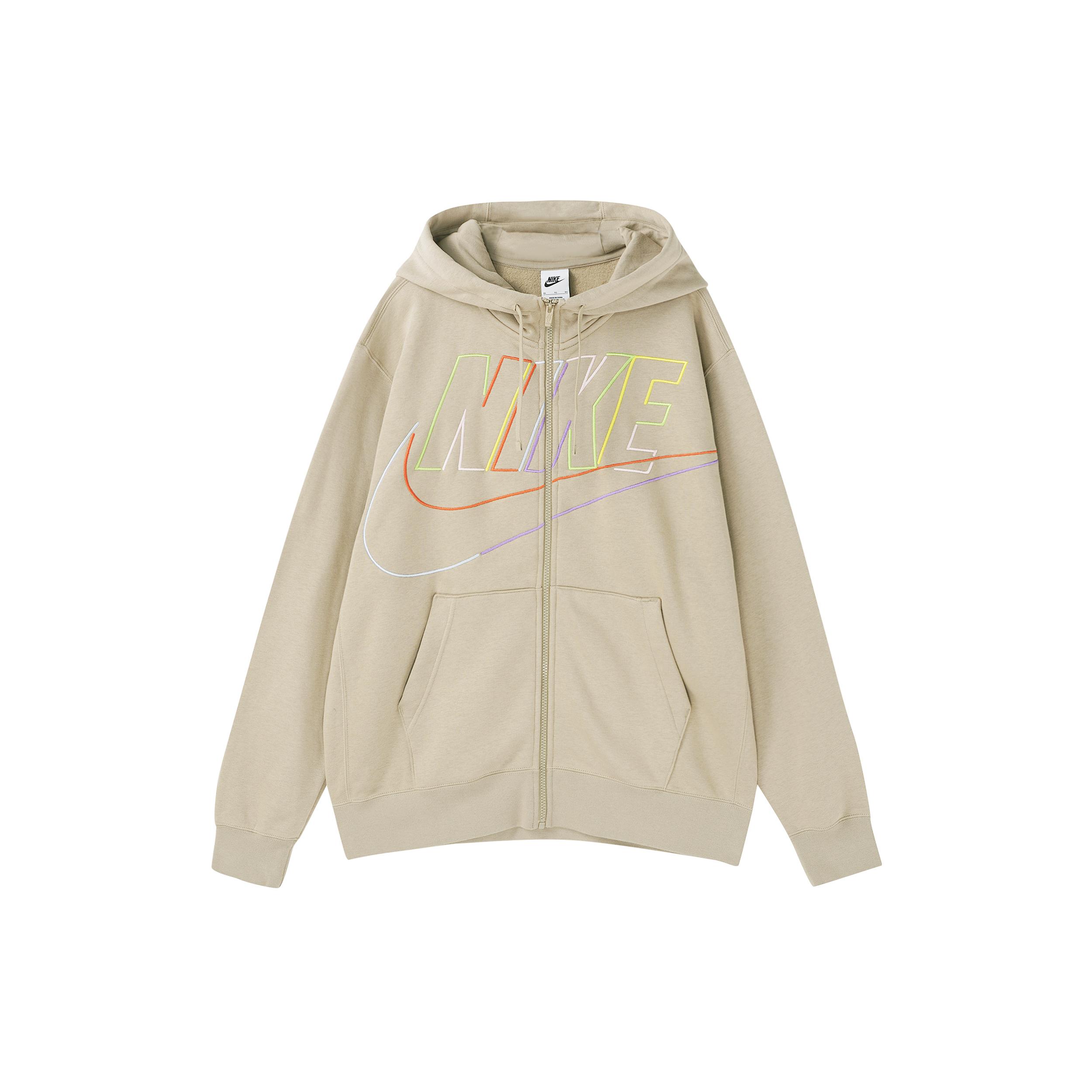 Мужские толстовки Nike Хаки С капюшоном Умеренный Кардиган DX0536-247 M