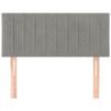 VidaXL Headboard Bedroom Furniture Single Bed Accessory Headboard Frame Interior Light Grey 80x5x78/88 346208