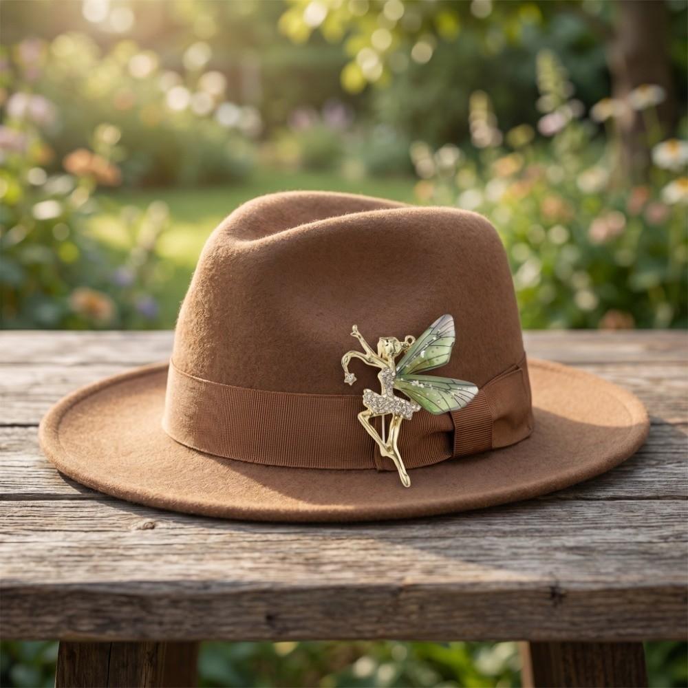 Light Luxury Dancing Girl Brooch Clothes Accessories Butterfly Brooch Vintage Badge Pin Gifts